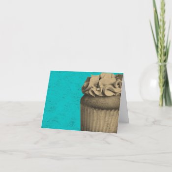 Vintage Cupcake Card by AllyJCat at Zazzle