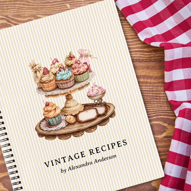 Vintage Cupcakes Retro Bakery Notebook (Vintage Cupcakes Retro Bakery Notebook)