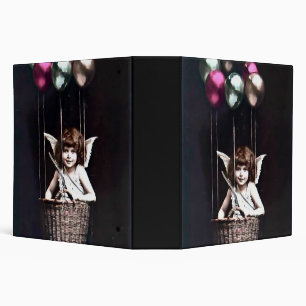 Vintage Cupid 3 Ring Binder