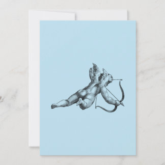 Vintage Cupid and Arrow Love Cherub Angel Invitation