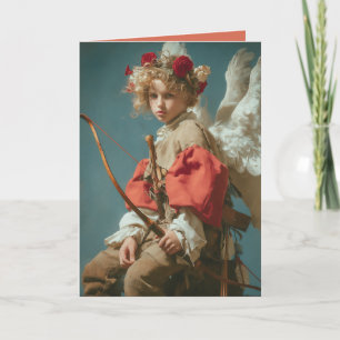 Vintage Cupid Angel Card