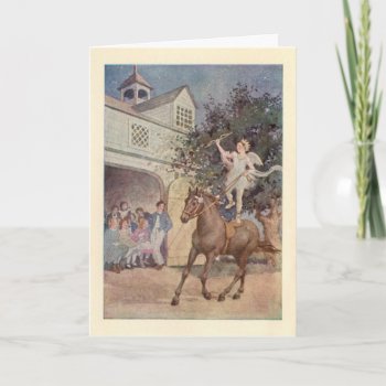 Vintage Cupid Child Angel & Horse W/bow And Arrow Holiday Card by gilmoregirlz at Zazzle