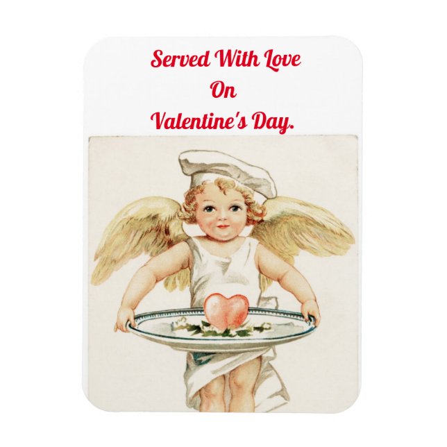 Vintage Cupid Cook Magnet (Vertical)