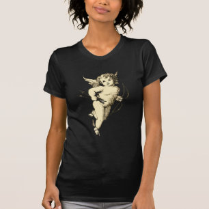 Vintage Cupid Illustration T-Shirt