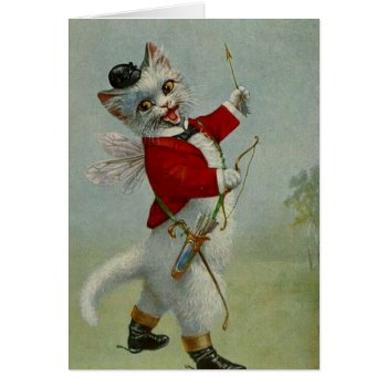 Vintage - Cupid Kitty  by AsTimeGoesBy at Zazzle