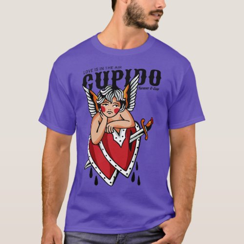 Vintage Cupid Love is in the air T_Shirt