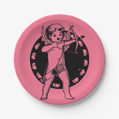 Vintage Cupid Paper Plates