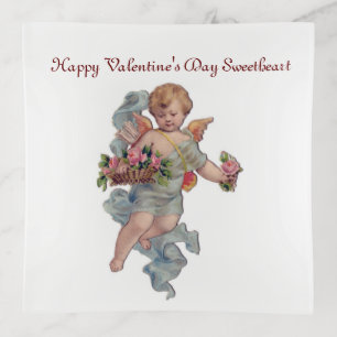 Vintage Cupid Trinket Tray