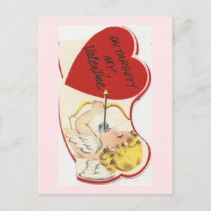 Vintage Cupid Valentine Holiday Postcard
