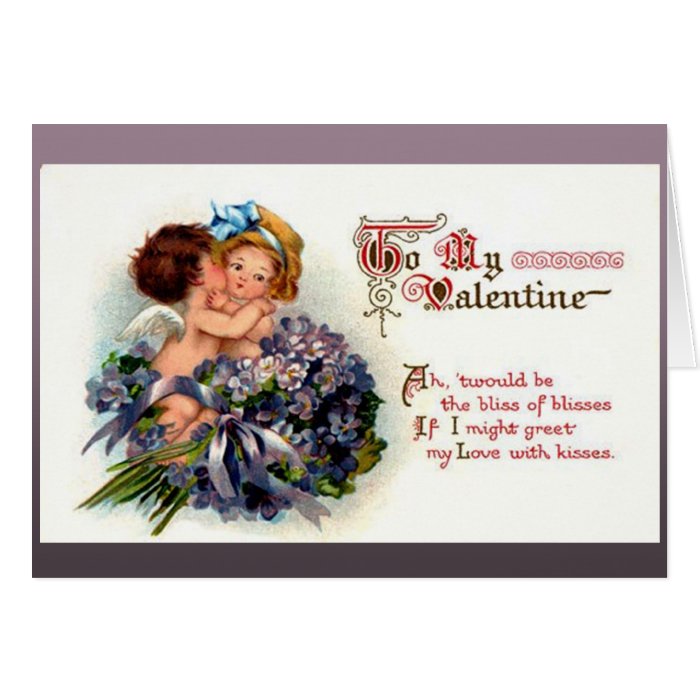 vintage cupid valentines day flyer