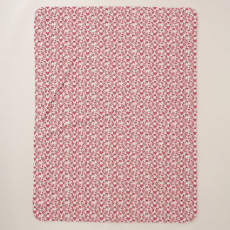 Vintage Cupid Wallpaper Sherpa Blanket