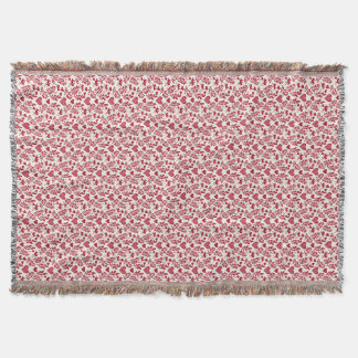 Vintage Cupid Wallpaper Throw Blanket