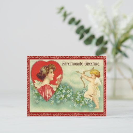 Vintage Cupids Arrow Postcard Zazzle