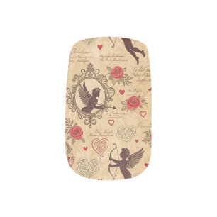 Vintage Cupid's Romantic Pattern (10) Minx Nail Art