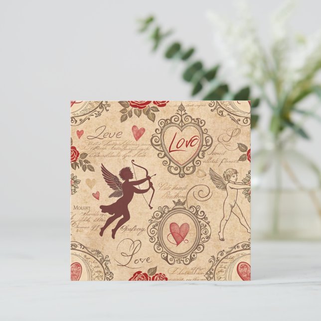 Vintage Cupid's Romantic Pattern (3) (Standing Front)