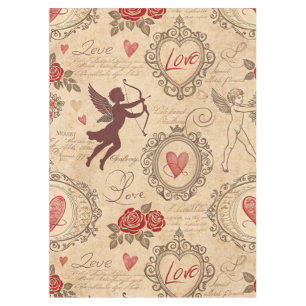 Vintage Cupid's Romantic Pattern (3) Tablecloth
