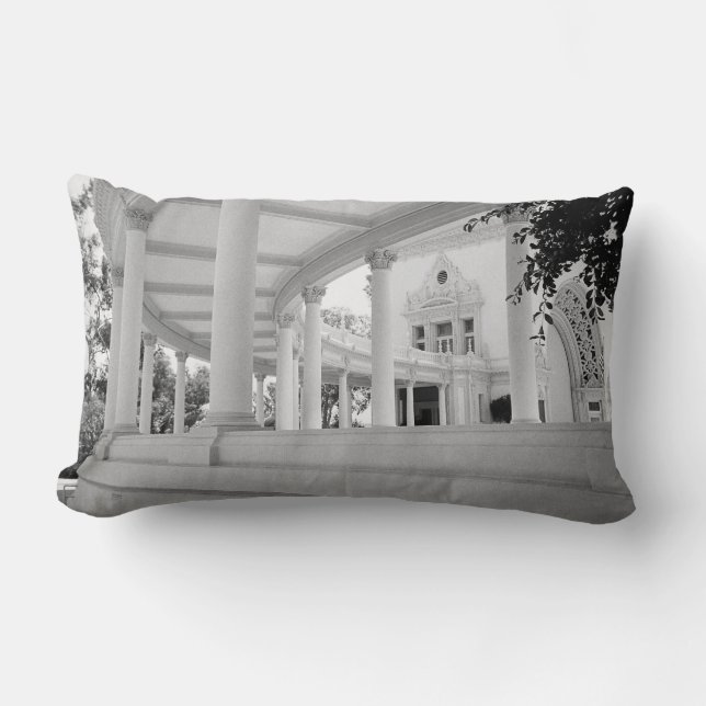 Vintage Curved Colonnade Lumbar Pillow (Front)