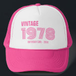 Vintage Custom 30th 40th 50th 60th Birthday Squad Trucker Hat<br><div class="desc">Vintage Custom 30th 40th 50th 60th Birthday Squad Trucker Hat</div>