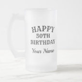 Vintage custom beer mug gift for men's Birthday (Left)
