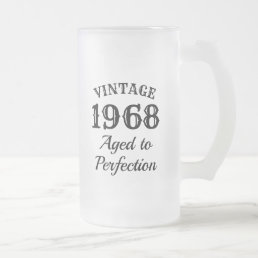 Vintage custom beer mug gift for men&#39;s Birthday