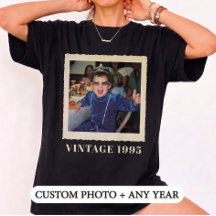 Vintage Custom Birth Year Retro Photo Frame
