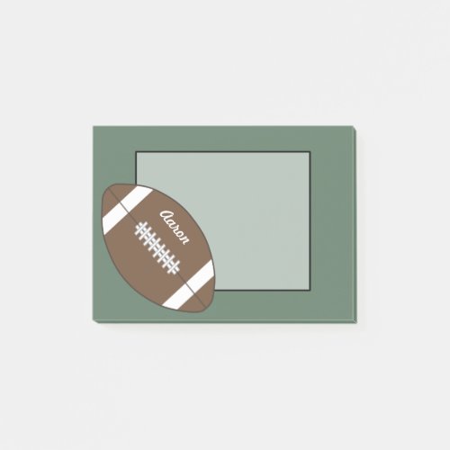 Vintage Custom Football Post It Notes Gift