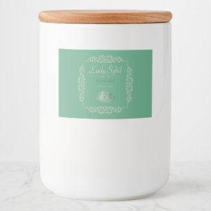 Vintage custom green tea label
