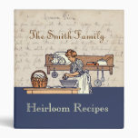 Vintage Custom Heirloom Family Recipe Binder at Zazzle