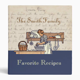 Vintage Custom Heirloom Family Recipe Binder