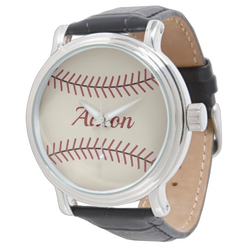 Vintage Custom Name Baseball Watch