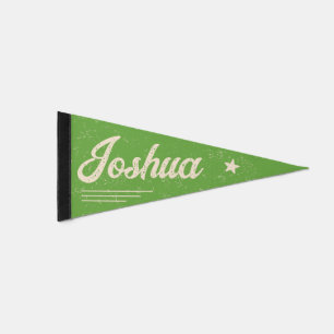 Vintage Custom Name Kids Wall Decoration   Pennant Flag