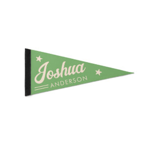 Vintage Custom Name Kids Wall Decoration   Pennant Flag