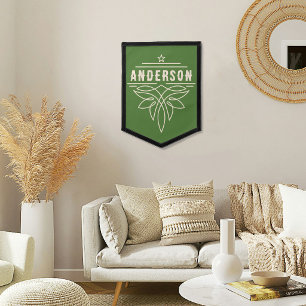 Vintage Custom Name Western Wall Decoration Pennant