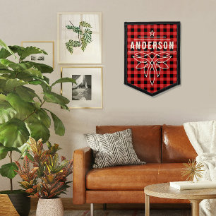 Vintage Custom Name Western Wall Decoration Pennant