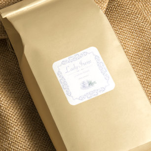 Vintage custom white tea label