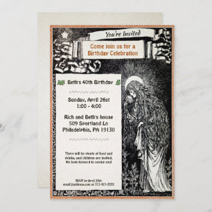 Vintage Customizable Party Invitation