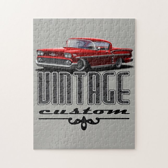 Vintage Customs Impala Jigsaw Puzzle (Vertical)