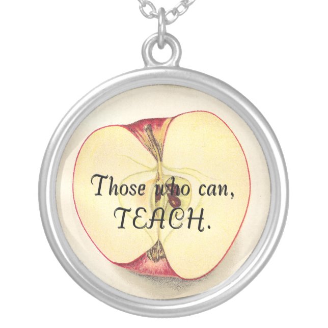 Vintage Cut Apple Necklace (Front)