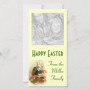 Vintage Cute Animal Easter  Holiday Card