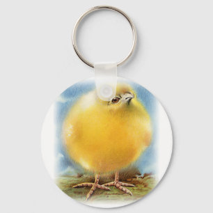 Vintage Cute Animal Easter Keychain