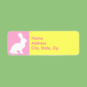 Vintage Cute Animal Easter  Label