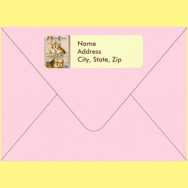 Vintage Cute Animal Easter  Label (Creator Uploaded)