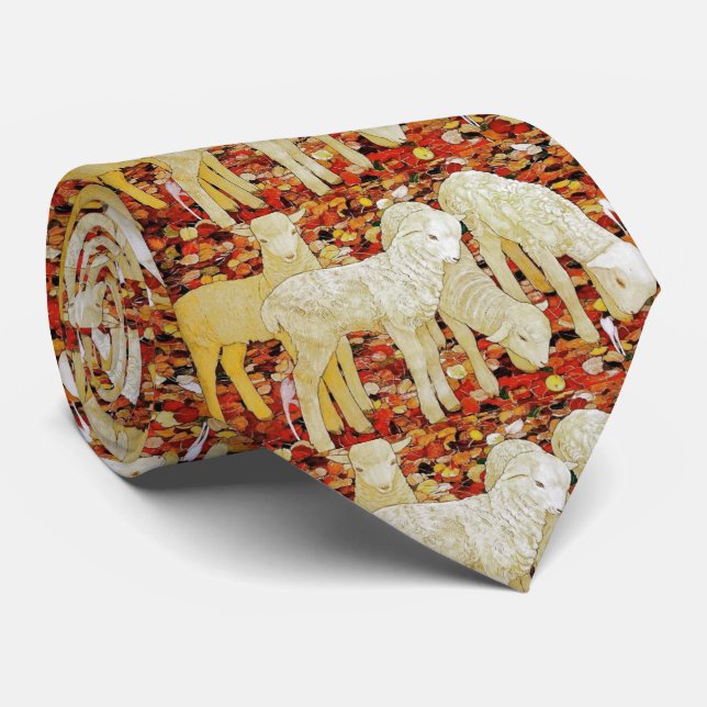 Vintage Cute Animal Easter  Tie (Rolled)