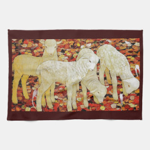 Vintage Cute Animal Easter Towel