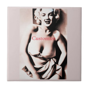 Vintage Cute Blonde Thunder_Cove  Ceramic Tile