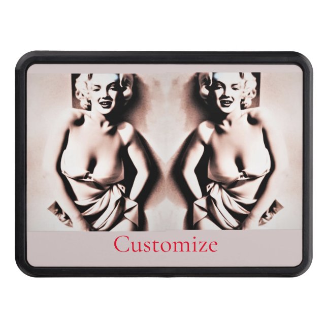 Vintage Cute Blonde Thunder_Cove  Hitch Cover (Front)