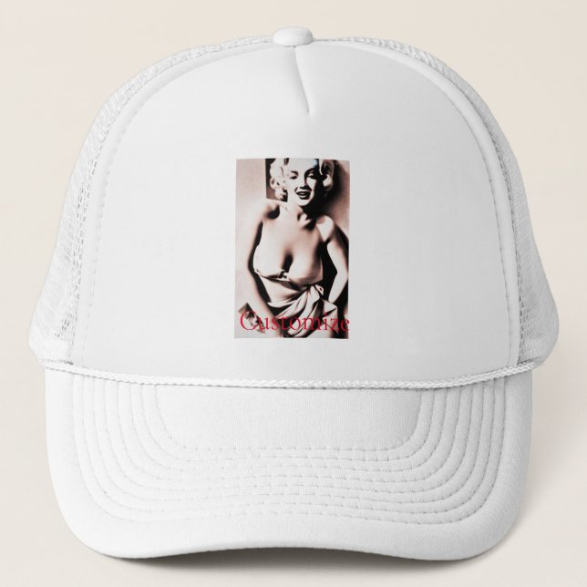 Vintage Cute Blonde Thunder_Cove  Trucker Hat (Front)