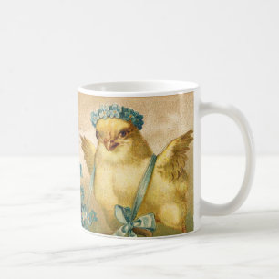 Vintage Cute Chicken with Easter Egg Carriage Coffee Mug