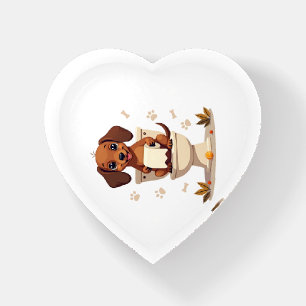 Vintage Cute Dachshund on Toilet Cartoon Bathroom Paperweight
