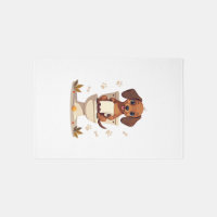 Vintage Cute Dachshund on Toilet Cartoon Bathroom